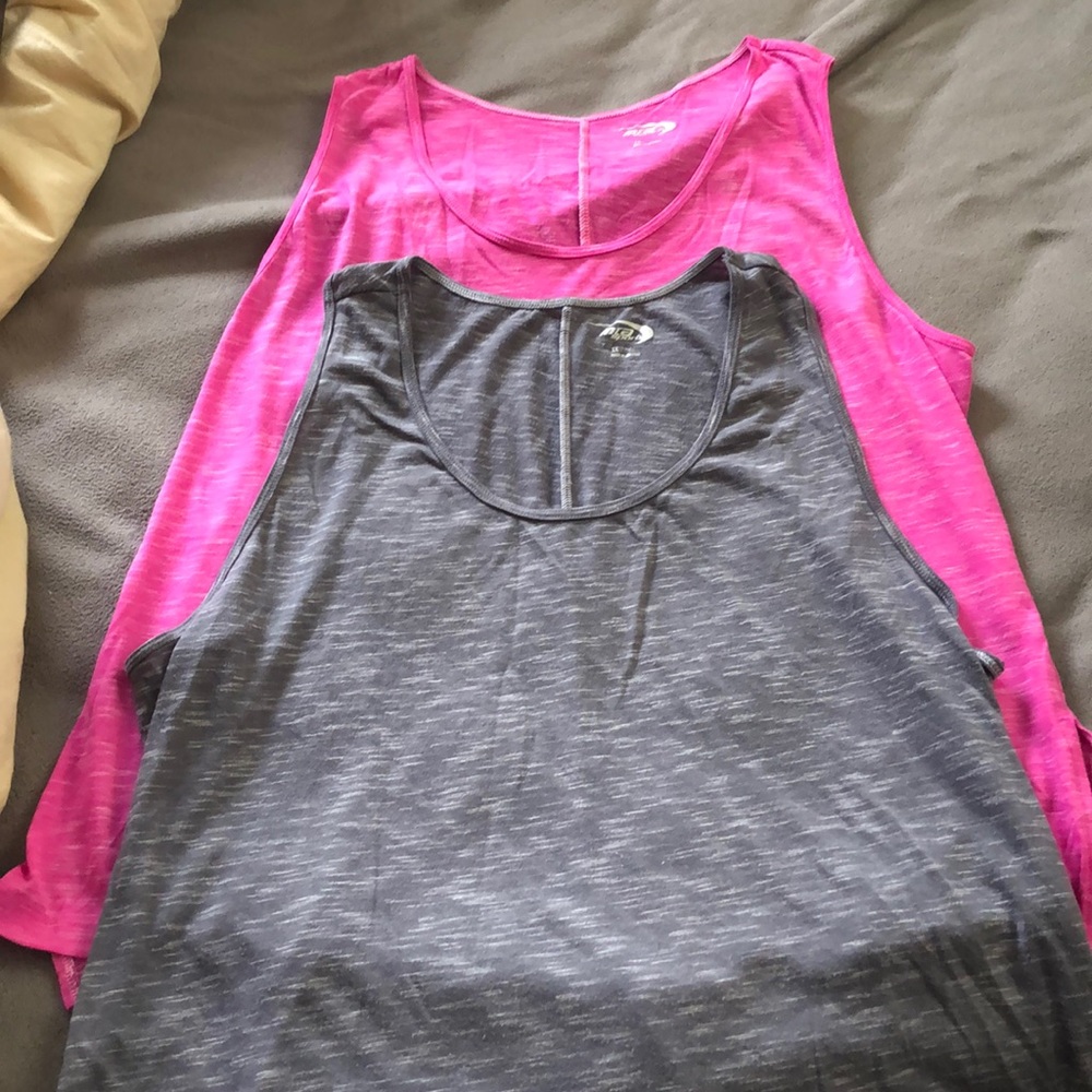 Two work out tank tops in good condition